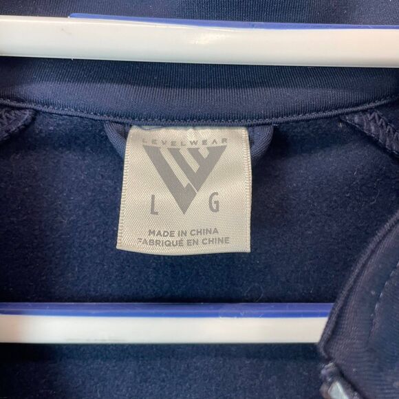 Bud Light Levelwear Quarter Zip Pullover Men’s Large Navy Logo Performance Top - Picture 8 of 11